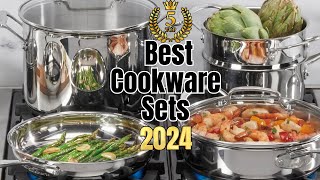 The 5 Best Cookware Sets of 2024 🏆 Cookware Sets [upl. by Lenad]