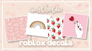 50 Aesthetic Roblox Decal Codes  Roblox [upl. by Ehlke]