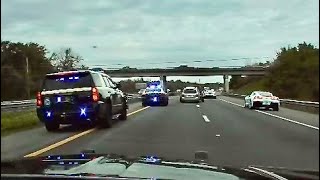 Fentanyl Trafficker in Stolen Mercedes Benz Leads FHP Criminal Interdiction Units on Wild Chase [upl. by Atisor39]