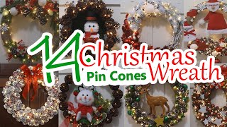 14 Beautiful Diy Pin Cones Christmas Wreath ideas DIY Pinecone Wreath [upl. by Tomlinson]