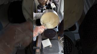 WAFFLE amp WHIPPED CREAM  KOREAN STREET FOOD shortvideo [upl. by Amalbena917]