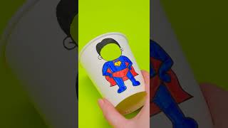 Lets make a Superhero Paper Cup Craft🦸 [upl. by Quint]