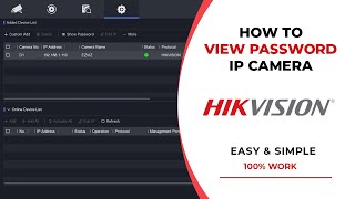 UPDATE How To View Password IP Camera On Hikvision DVR [upl. by Elohcin]