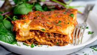 Easy Homemade Lasagne Recipe  Perfect Family Comfort Food [upl. by Nnawaj630]