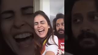 Ritesh Genelia comedy riteishdeshmukh funny riteishgenelia bollywoodgeneliadsouza [upl. by Palla]