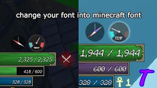 How to Change your Font to Minecraft Font in Roblox No Bloxstrap [upl. by Lacy43]