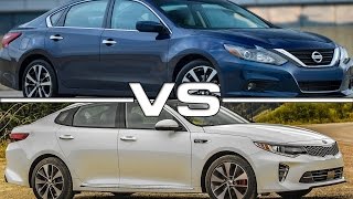 2016 Nissan Altima vs 2016 Kia Optima [upl. by Oniram]