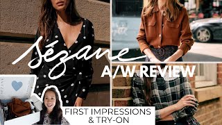 SEZANE AUTUMN TRYON  Noemia Dress Betty Cardigan amp Signature Items  Sizing First Impressions [upl. by Odlanra]