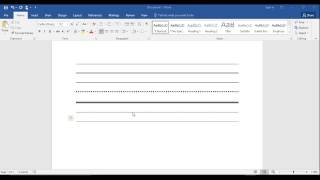 How to Insert a Line in Word The QUICK amp EASY Way  How to Make a Line in Word 2016 [upl. by Aihsenot]