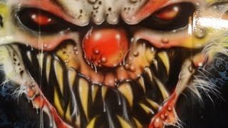 AIRBRUSHING THE CRAZY CLOWN JEEP [upl. by Enamrahs286]