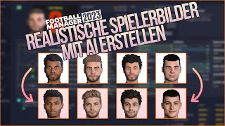 Football Manager Tutorial Realistische NewGenReGen Gesichter mit KI generieren [upl. by Connie]