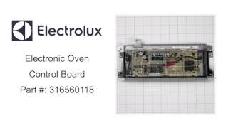 Electrolux Electronic Oven Control Board Part  316560118 [upl. by Neeuq]