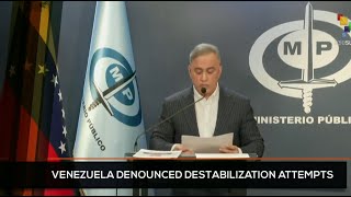 FTS 1230 0104 Venezuela denounce destabilization attempts [upl. by Sheeb]