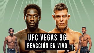 UFC VEGAS 96 CANNONIER VS BORRALHO  PELEA MICHAEL MORALES  REACCIÓN EN VIVO [upl. by Haerb]