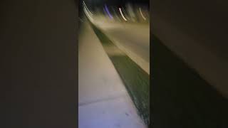 Night rides in a quiet townonewheel [upl. by Odlawso]