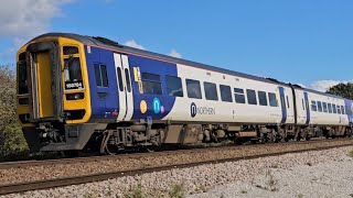 Northern Rail 158784 At Ferriby From Halifax To Hull [upl. by Rockey]