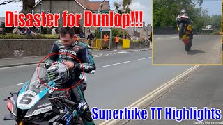 IOMTT 2024 Superbike TT  Disaster for Dunlop [upl. by Akeimahs82]