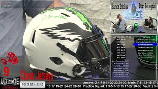 Devonta Smith Eagles Ripped Authentic Helmet  11072024 6 PM Show Live Breaks [upl. by Lehcem]