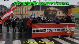 612024 DEMO in WIEN Motto NEUTRALITÄT schafft FRIEDEN [upl. by Skippie863]