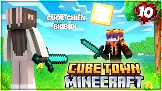 Tôi Cùng SANZ Và Yui Đi Ám Sát PIXEL Và Cuộc Chiến Skibidi  Minecraft CUBE TOWN 10 [upl. by Nealon]