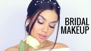 Bridal Wedding Makeup Tutorial  Bridesmaid Makeup  Eman [upl. by Titus]