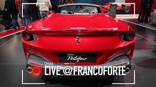 Ferrari Portofino 600 CV per la quotpiccolaquot vista dal vivo  Salone di Francoforte 2017 [upl. by Irrak]