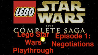 Lego Star Wars Episode 1 Walkthrough Negotiations [upl. by Yrahca]