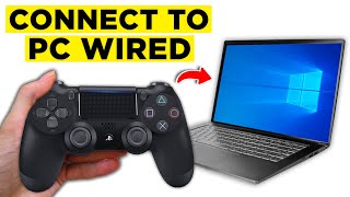 How To Connect PS4 Controller To PC Wired 2024  Step by Step Tutorial [upl. by Carvey]