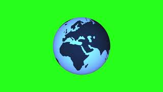 Globe rotating motion graphic green screen animation [upl. by Myrtle]