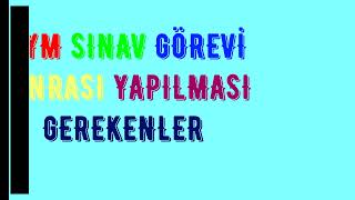 ÖSYM SINAV GÖREVİ SONRASI YAPILMASI GEREKEN İŞLEMLER [upl. by Annemarie]