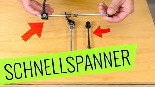 SCHNELLSPANNER am FAHRRAD Tutorial  Varianten amp Funktionsweisen  Fahrradorg [upl. by Anires]