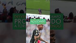 Deyverson sai provocando a torcida do Flamengo flamengo deyverson futebol [upl. by Shlomo372]