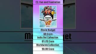 F3 Fun and Frustration Movie Budget amp India Net Collection amp Worldwide Collection [upl. by Anomor324]