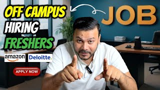 Job Opportunities for Freshers Amazon Deloitte AlgoShack amp EY Hiring Now job itjobs [upl. by Asabi628]