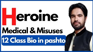 Heroine  Medical uses and misuses  12 class biology chap 17 in pashto [upl. by Maia]