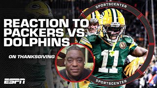 The Packers BEAT UP amp BULLIED the Dolphins on Thanksgiving  Damien Woody  SportsCenter [upl. by Gnous]