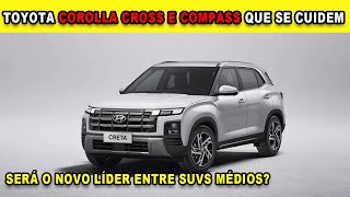 🚨NOVO CRETA TURBO SERÁ QUE ELE VAI BATER O JEEP COMPASS [upl. by Eerbua]