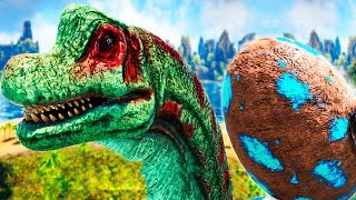 Família Braquiossauro  Filhote Aventureiro Ovo Desconhecido  ARK Survival Evolved  DINOSSAUROS [upl. by Llemhar]