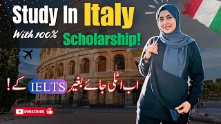 100 Free Study in Italy Without IELTS For 2025 Intake Scholarships in Italy  Universities page [upl. by Janene]