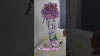 Hermoso centro de mesa arreglo floral diy decoration ideas manualidades [upl. by Htaek]