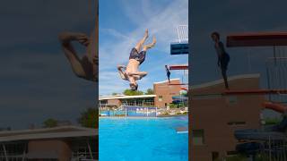 Kann MEIN FREUND meine FREIBADTRICKS nachmachen 🤔💦 turnen challenge salto sprungbrett [upl. by Westhead851]