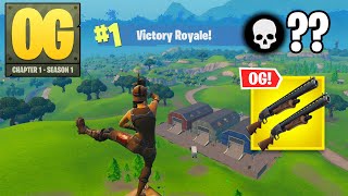 Fortnite OG  High Kill Solo Win DOUBLE PUMP Gameplay Fortnite Chapter 1 Season 1 [upl. by Aneala]