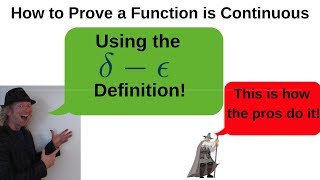 How to Prove a Function is Continuous using Delta Epsilon [upl. by Aicilyhp]