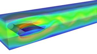 TurekHron FSI Benchmark III shell structure [upl. by Dellora]