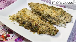 FILETTI di BRANZINO GRATINATI al FORNO con CAPPERI e OLIVE [upl. by Aneleh663]