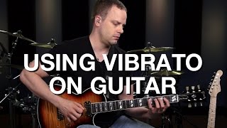 How To Use Vibrato On Guitar  Lead Guitar Lesson 7 [upl. by Neleb429]