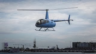 Robinson R66 Turbine Helicopter Landing amp Takeoff [upl. by Tullusus]