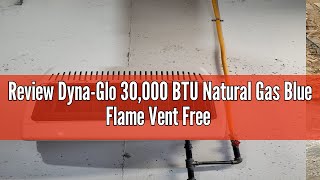 Review DynaGlo 30000 BTU Natural Gas Blue Flame Vent Free Wall Heater White [upl. by Mairb677]