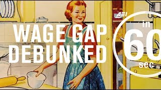 Debunking the feminist wage gap myth  IN 60 SECONDS [upl. by Nidla]