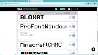 How To Get Minecraft Font On roblox [upl. by Knoll]